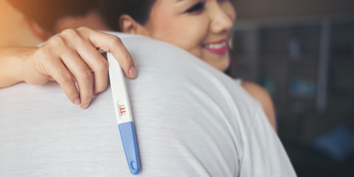 Pregnancy Test, Couple, Happy, Smiling